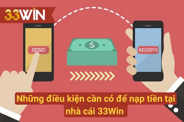 Những điều kiện cần có để nạp tiền tại 33Win